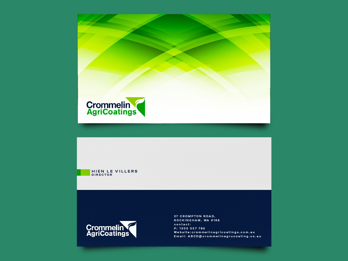 Visitenkarten-Design von abhome für Crommelin AgriCoatings | Design #25028475