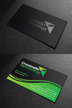 Business Card Design by INDIAN_Ashok for Crommelin AgriCoatings | Design: #24996372