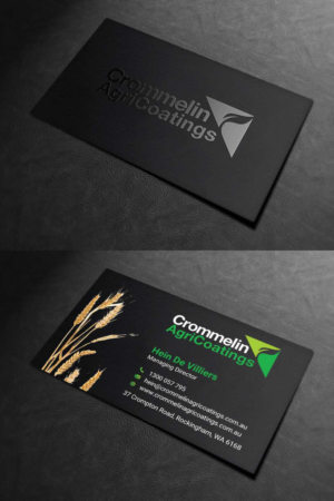 Business Card Design by INDIAN_Ashok for Crommelin AgriCoatings | Design: #24996373