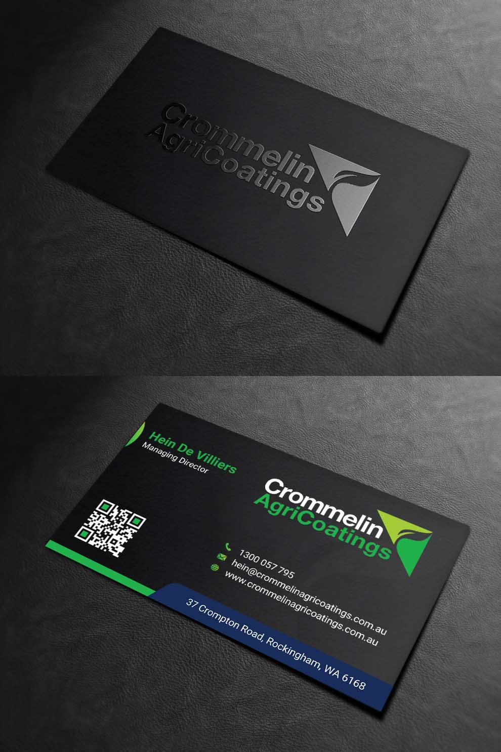 Business Card Design by INDIAN_Ashok for Crommelin AgriCoatings | Design #24996375