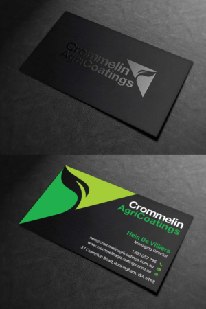 Business Card Design by INDIAN_Ashok for Crommelin AgriCoatings | Design: #24996376