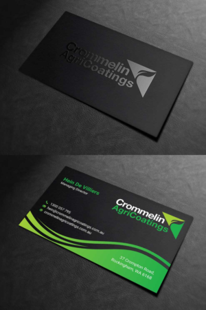 Business Card Design by INDIAN_Ashok for Crommelin AgriCoatings | Design: #24996378