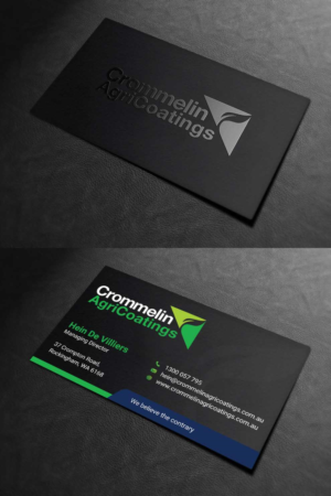 Business Card Design by INDIAN_Ashok for Crommelin AgriCoatings | Design: #24996381