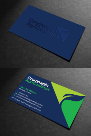 Business Card Design by INDIAN_Ashok for Crommelin AgriCoatings | Design: #24996400