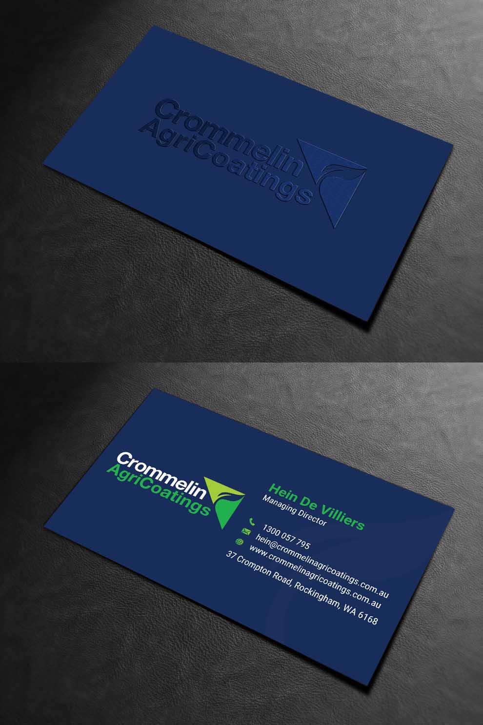 Diseño de Tarjeta de Presentación por INDIAN_Ashok para Crommelin AgriCoatings | Diseño #24996401