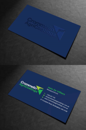 Business Card Design by INDIAN_Ashok for Crommelin AgriCoatings | Design: #24996401