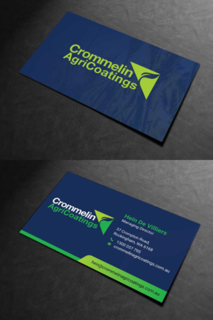 Business Card Design by INDIAN_Ashok for Crommelin AgriCoatings | Design: #24996405