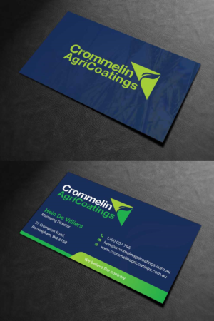 Business Card Design by INDIAN_Ashok for Crommelin AgriCoatings | Design: #24996406