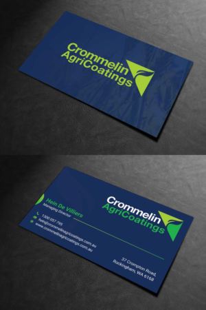 Business Card Design by INDIAN_Ashok for Crommelin AgriCoatings | Design: #24996408