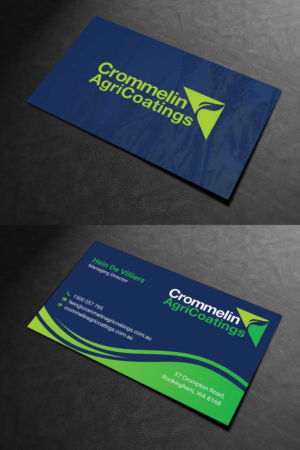 Business Card Design by INDIAN_Ashok for Crommelin AgriCoatings | Design: #24996410