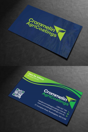 Business Card Design by INDIAN_Ashok for Crommelin AgriCoatings | Design: #24996411