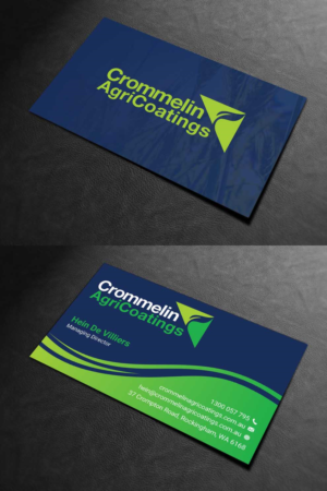 Business Card Design by INDIAN_Ashok for Crommelin AgriCoatings | Design: #24996412