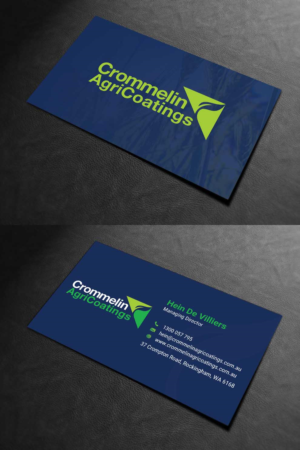 Business Card Design by INDIAN_Ashok for Crommelin AgriCoatings | Design: #24996413