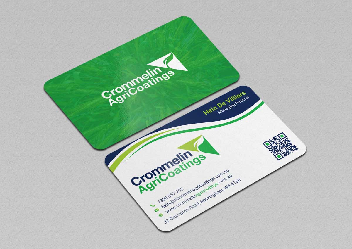 Business Card Design by INDIAN_Ashok for Crommelin AgriCoatings | Design #24996423