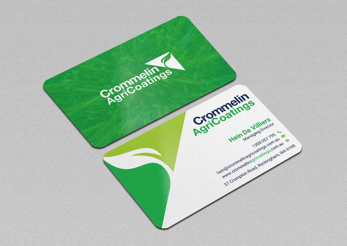 Business Card Design by INDIAN_Ashok for Crommelin AgriCoatings | Design #24996427
