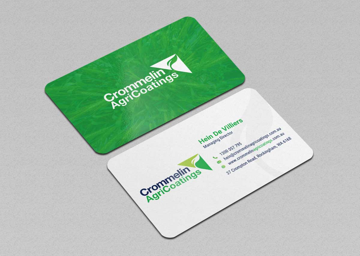 Business Card Design by INDIAN_Ashok for Crommelin AgriCoatings | Design #24996428