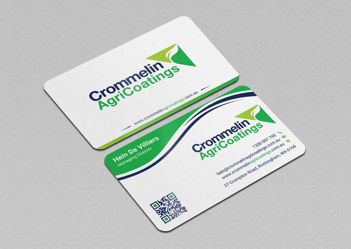 Business Card Design by INDIAN_Ashok for Crommelin AgriCoatings | Design #24996433