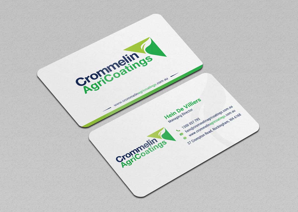 Business Card Design by INDIAN_Ashok for Crommelin AgriCoatings | Design #24996447