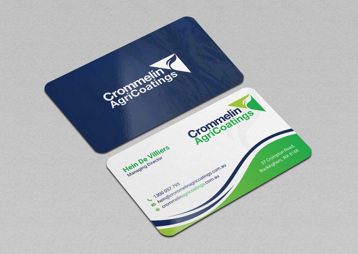 Business Card Design by INDIAN_Ashok for Crommelin AgriCoatings | Design #24996463