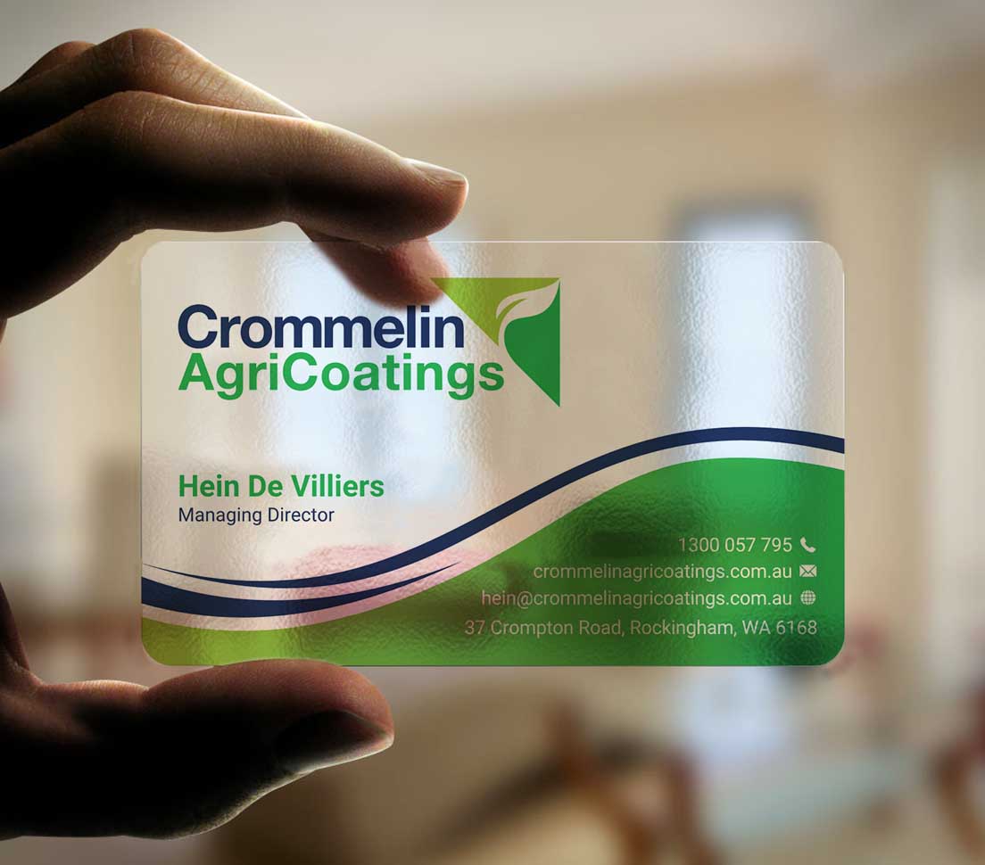 Business Card Design by INDIAN_Ashok for Crommelin AgriCoatings | Design #24996485