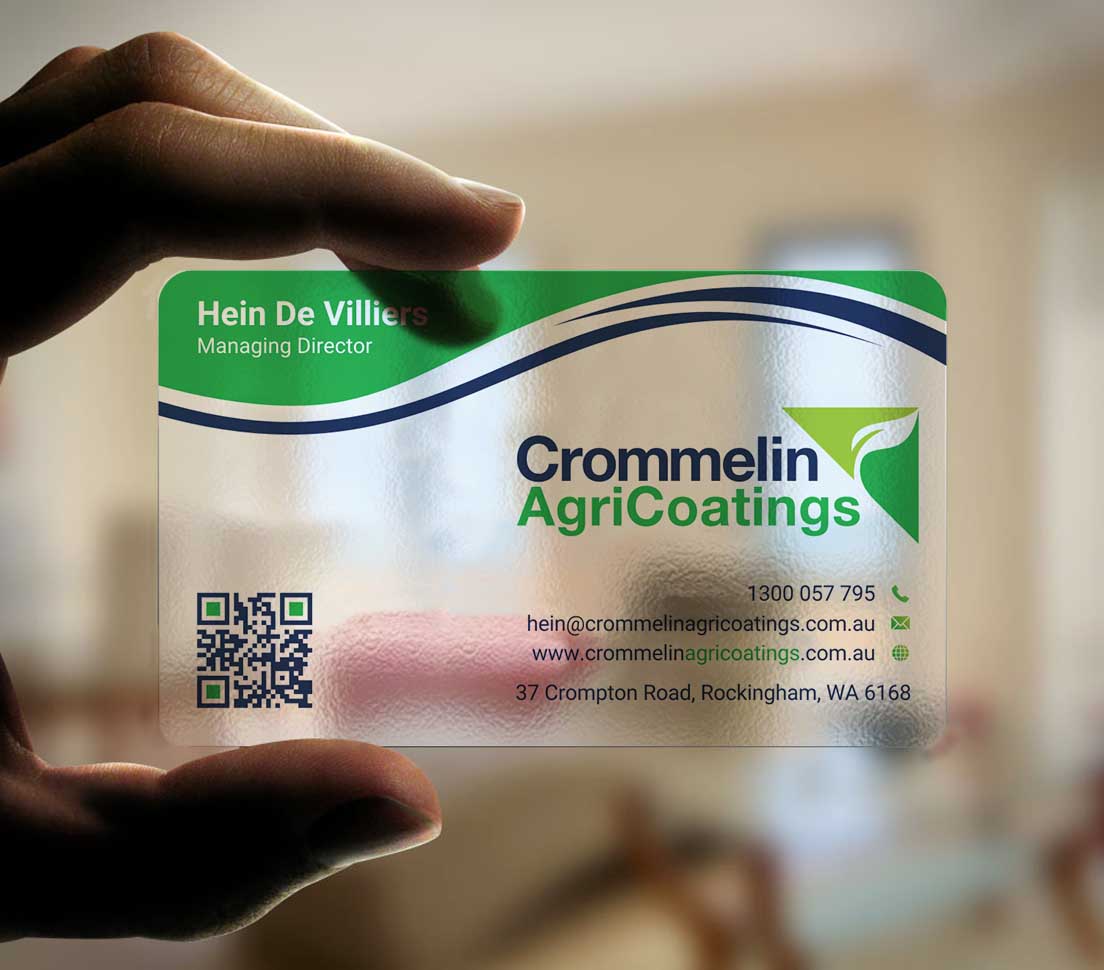 Business Card Design by INDIAN_Ashok for Crommelin AgriCoatings | Design #24996486