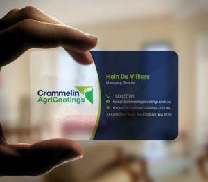 Business Card Design by INDIAN_Ashok for Crommelin AgriCoatings | Design: #24996489