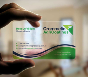 Business Card Design by INDIAN_Ashok for Crommelin AgriCoatings | Design: #24996492