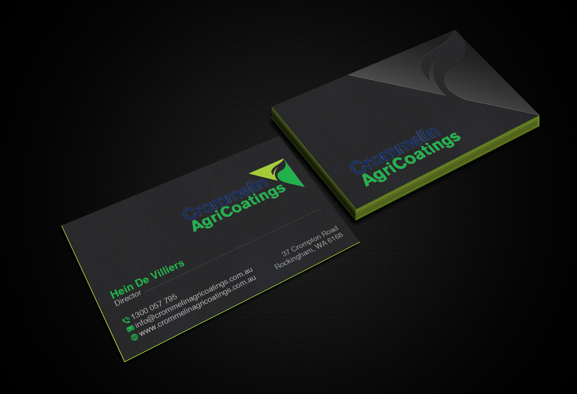 Business Card Design by Creations Box 2015 for Crommelin AgriCoatings | Design #25002478