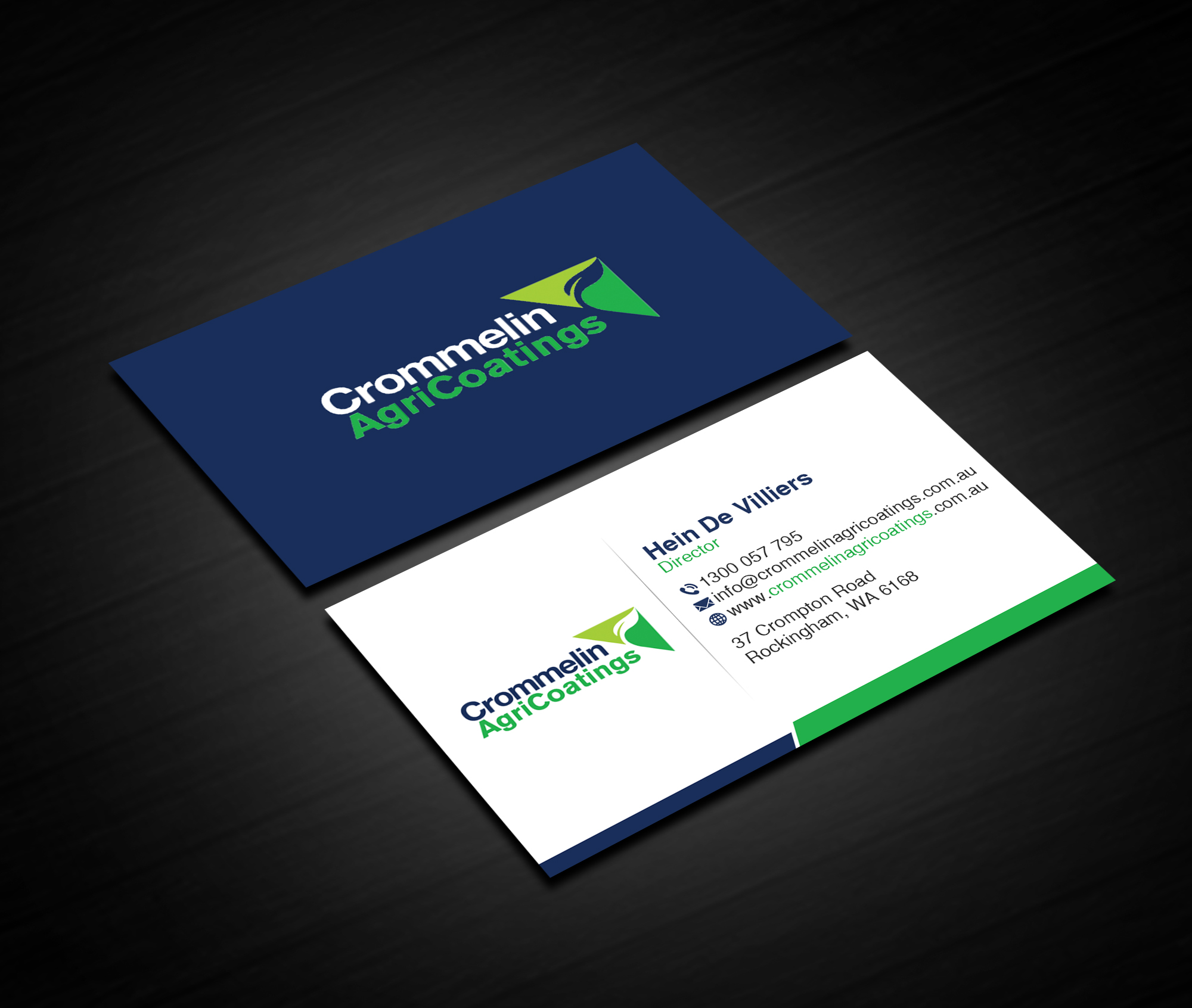Visitenkarten-Design von Creations Box 2015 für Crommelin AgriCoatings | Design #25002506
