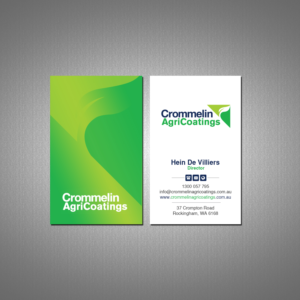 Business Card Design by Creations Box 2015 for Crommelin AgriCoatings | Design: #25002520