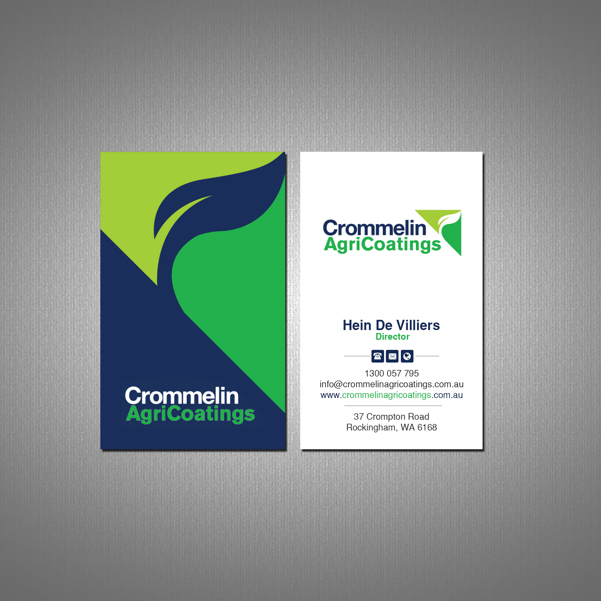 Visitenkarten-Design von Creations Box 2015 für Crommelin AgriCoatings | Design #25002521