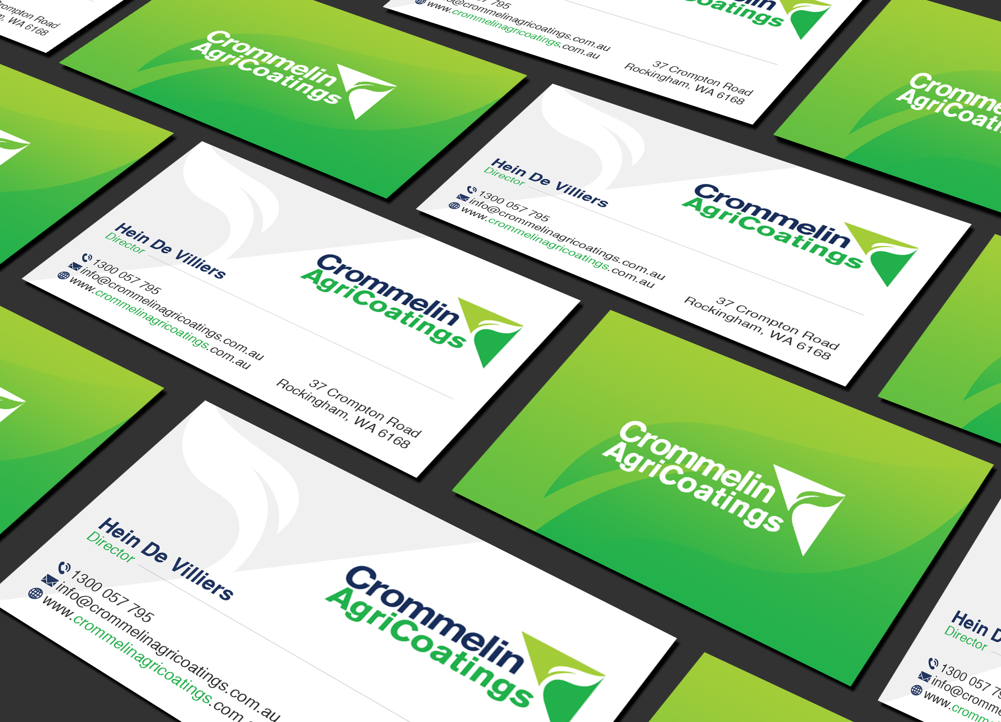 Business Card Design by Creations Box 2015 for Crommelin AgriCoatings | Design #25002524