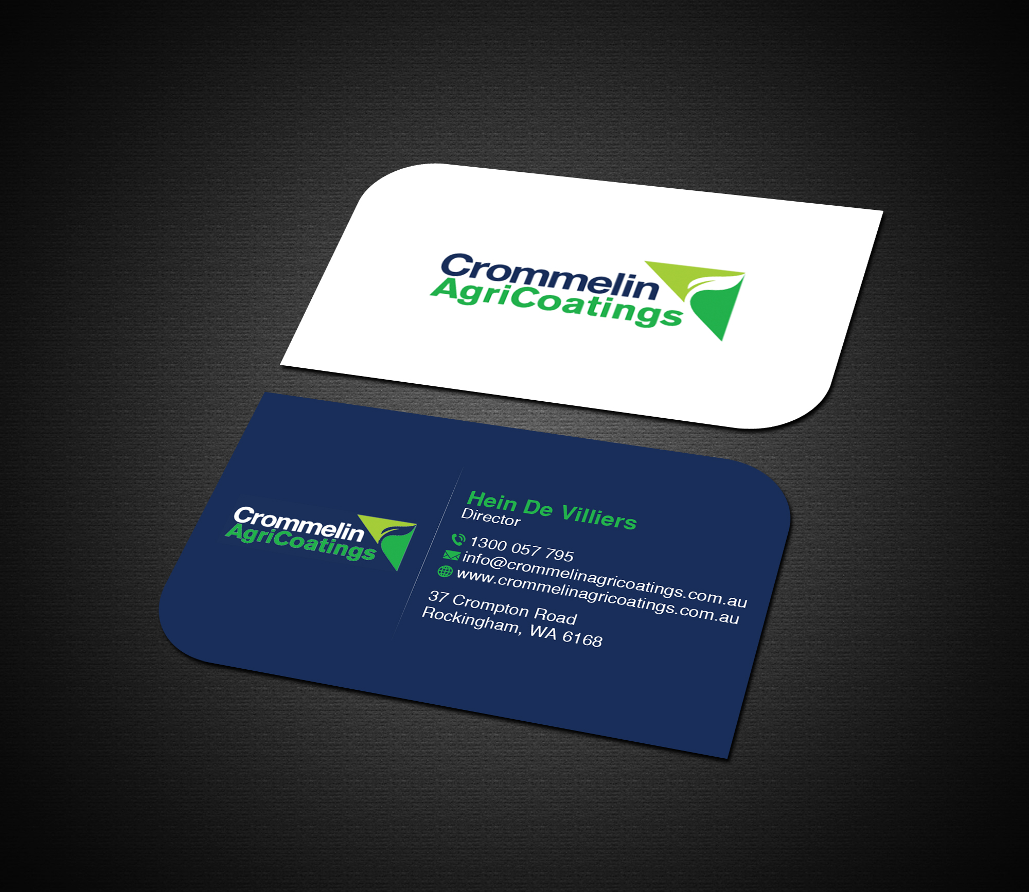 Visitenkarten-Design von Creations Box 2015 für Crommelin AgriCoatings | Design #25009916