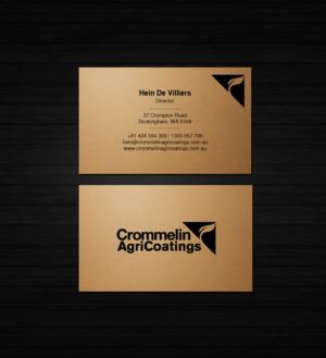 Business Card Design by Creations Box 2015 for Crommelin AgriCoatings | Design: #25057061