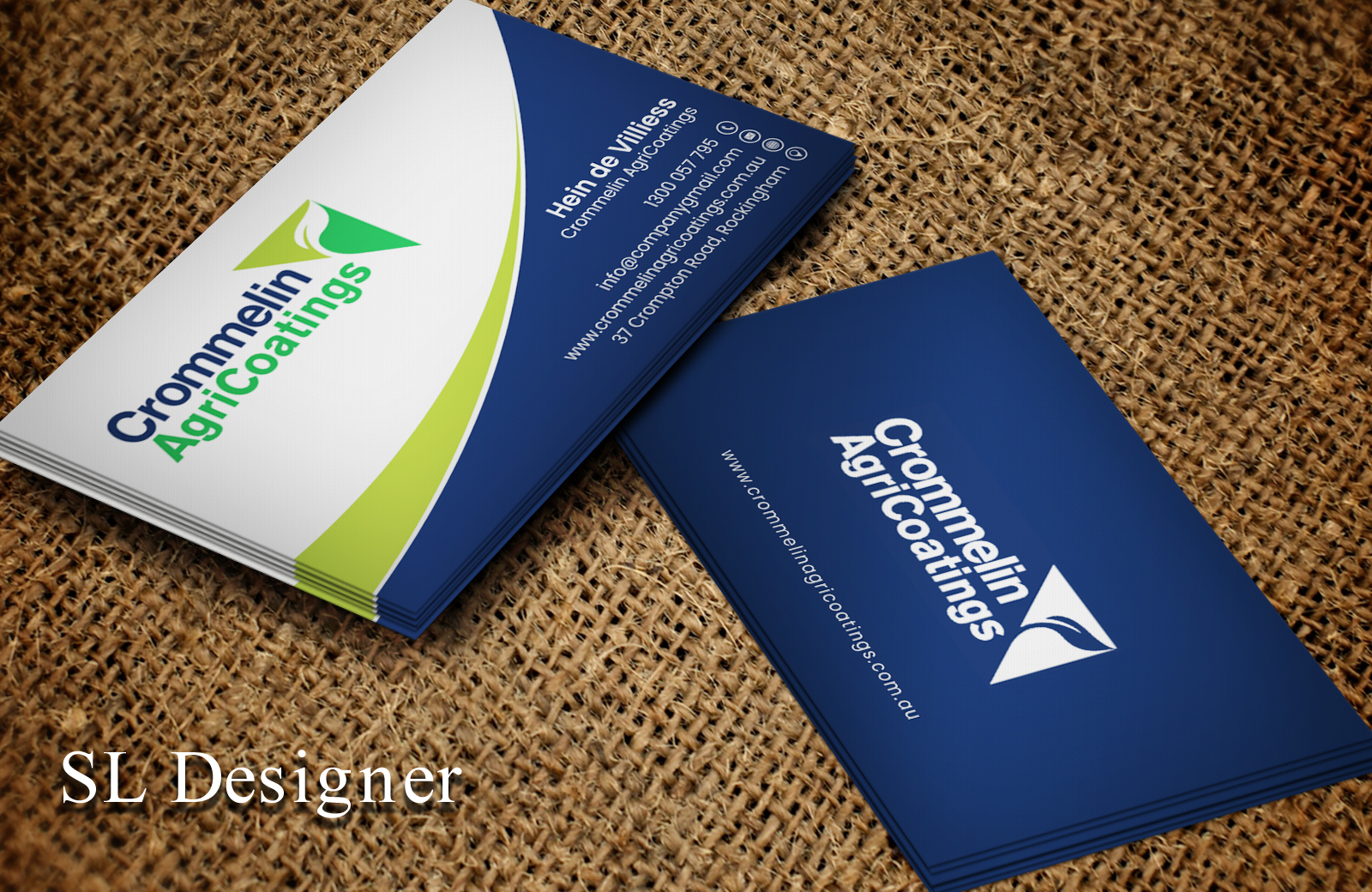 Business Card Design by SL Designer for Crommelin AgriCoatings | Design #25004963