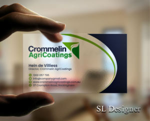 Business Card Design by SL Designer for Crommelin AgriCoatings | Design: #25004981