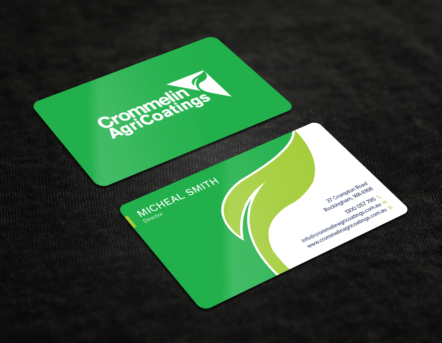 Business Card Design by Tripti Ranjan Gain for Crommelin AgriCoatings | Design #25003130