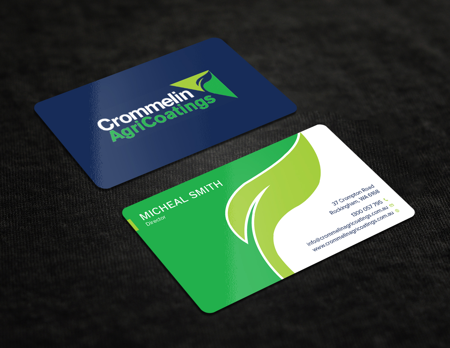 Business Card Design by Tripti Ranjan Gain for Crommelin AgriCoatings | Design #25003134