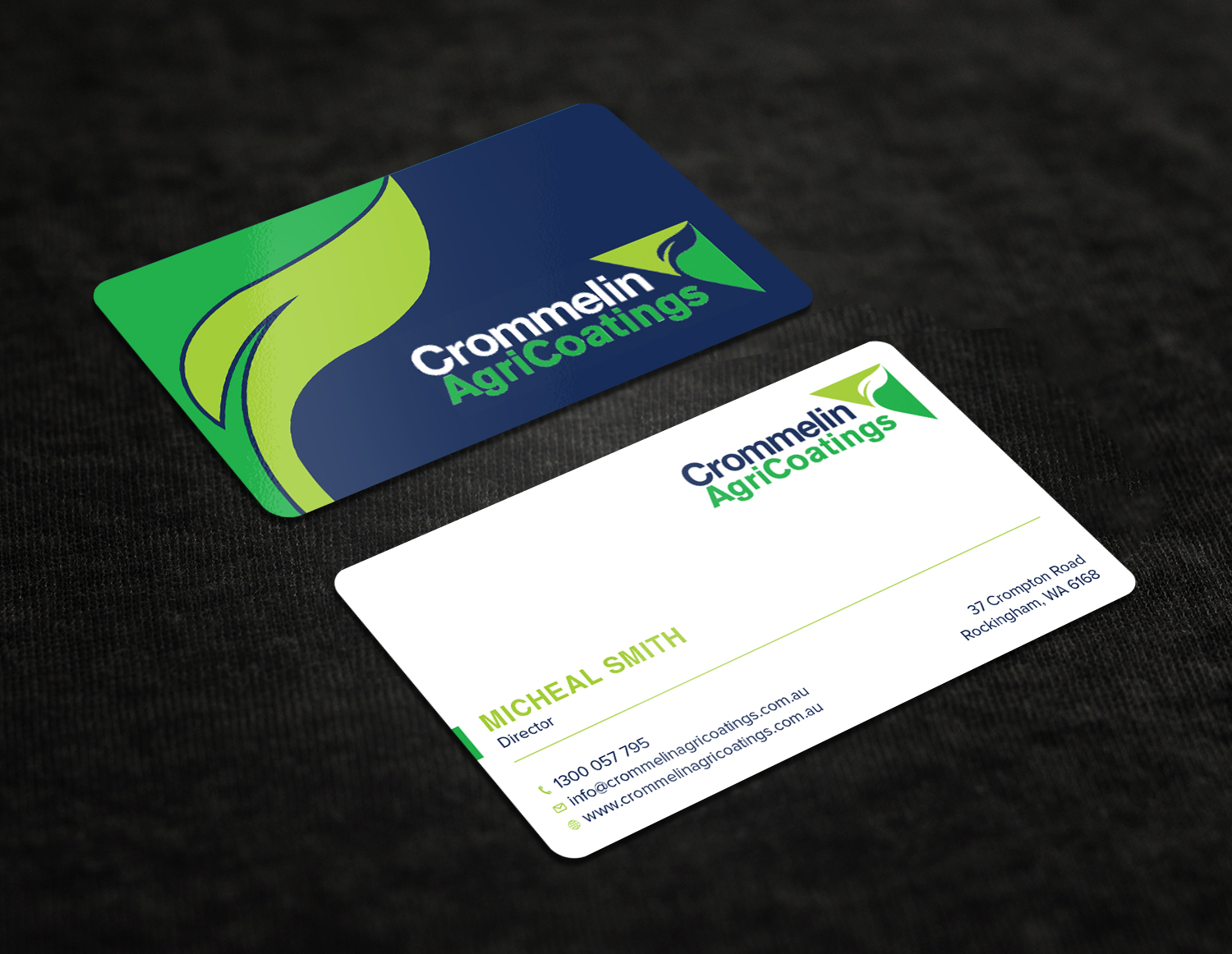 Business Card Design by Tripti Ranjan Gain for Crommelin AgriCoatings | Design #25003151