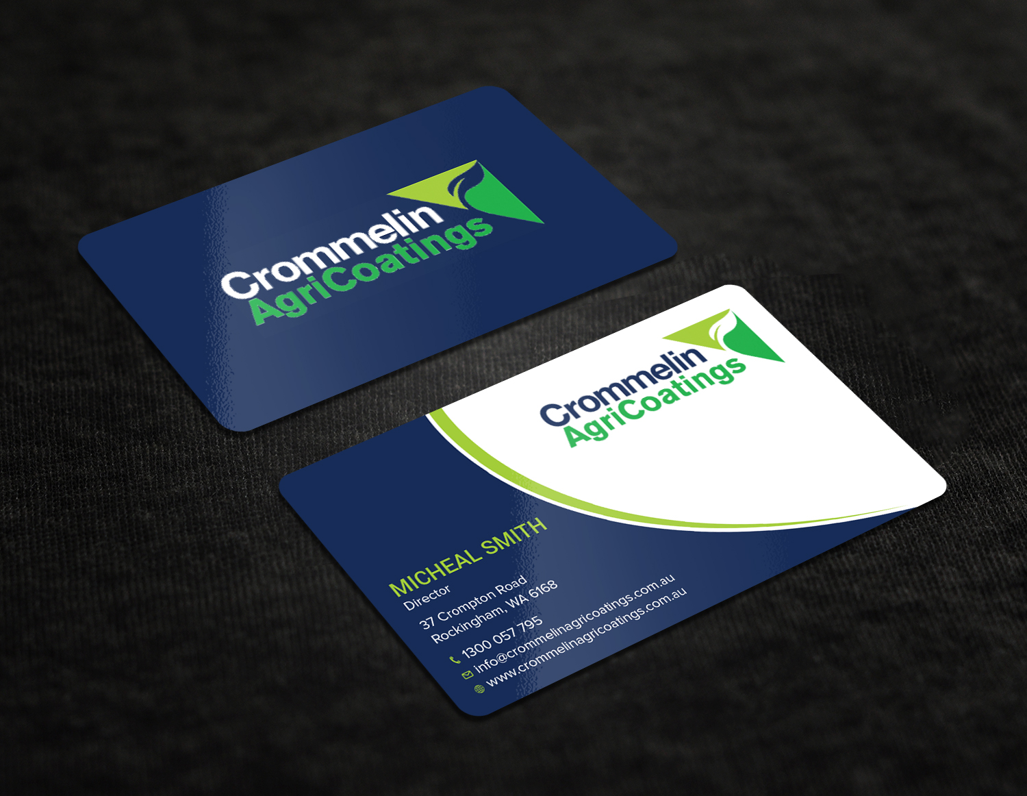 Business Card Design by Tripti Ranjan Gain for Crommelin AgriCoatings | Design #25004193