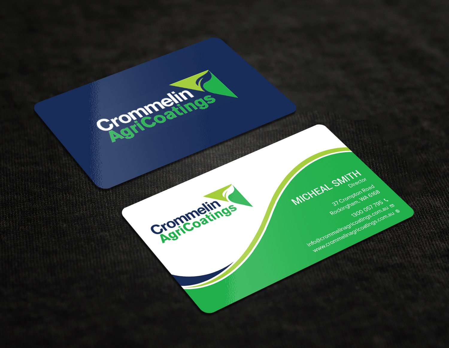 Business Card Design by Tripti Ranjan Gain for Crommelin AgriCoatings | Design #25004195
