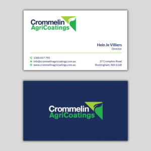 Business Card Design by T.R for Crommelin AgriCoatings | Design: #24997113