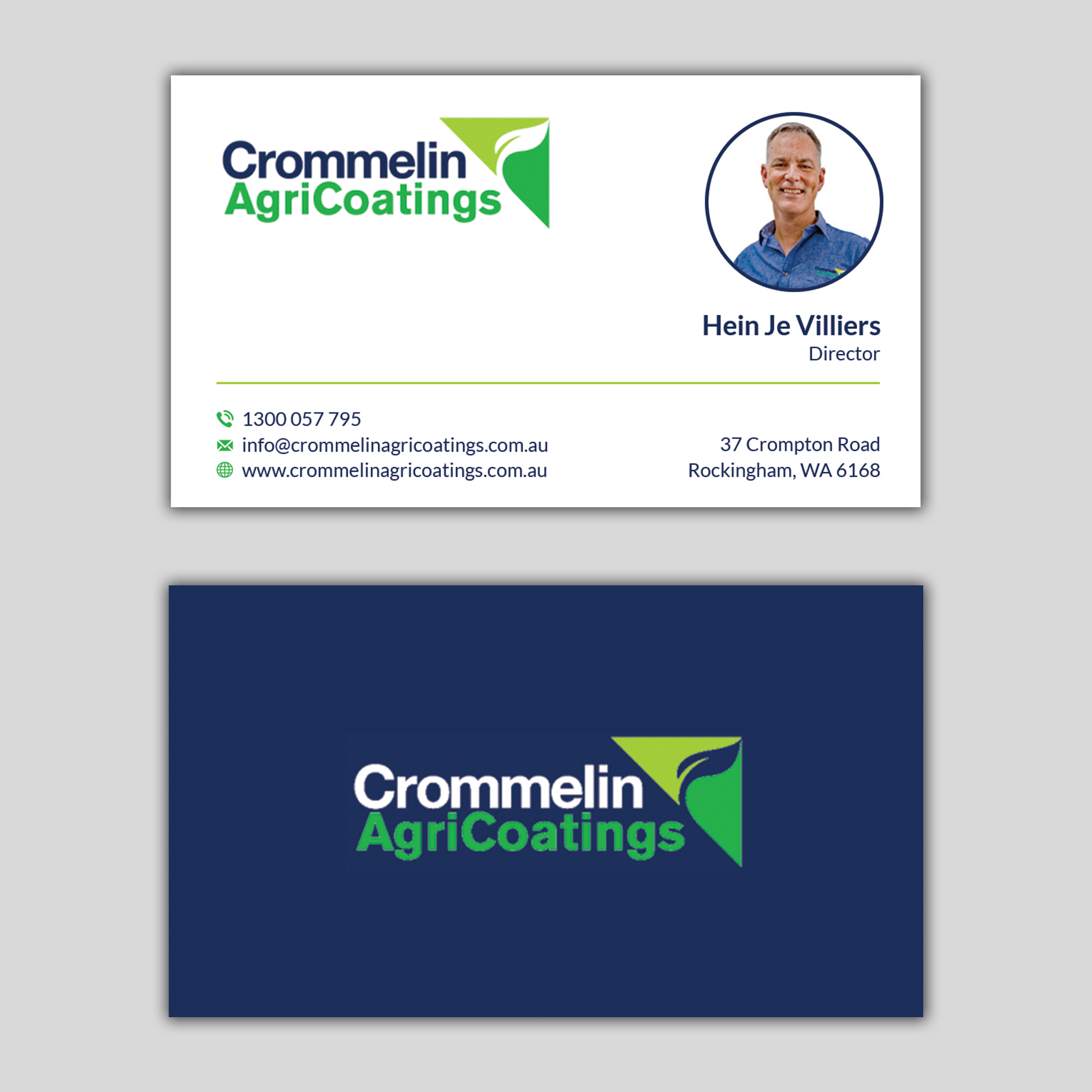 Business Card Design by T.R for Crommelin AgriCoatings | Design #24997202
