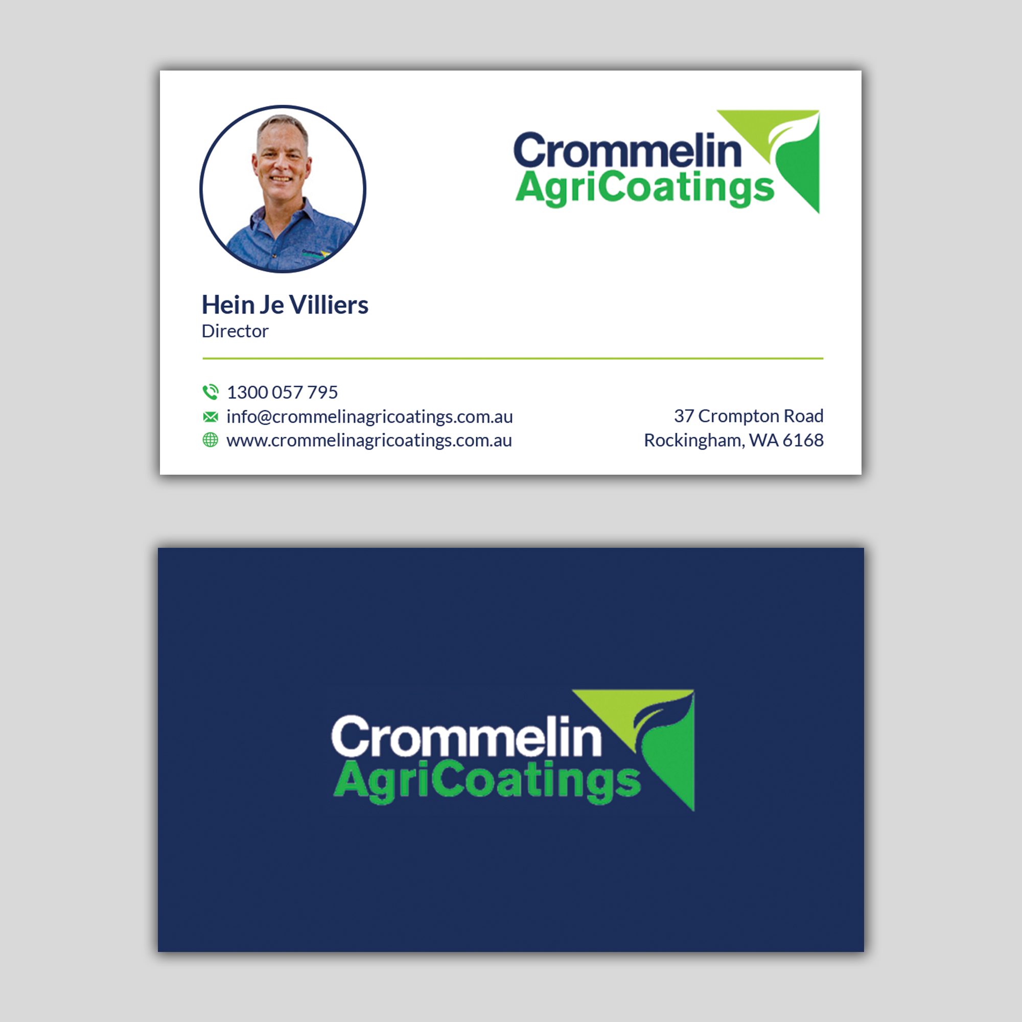 Visitenkarten-Design von T.R für Crommelin AgriCoatings | Design #24997222