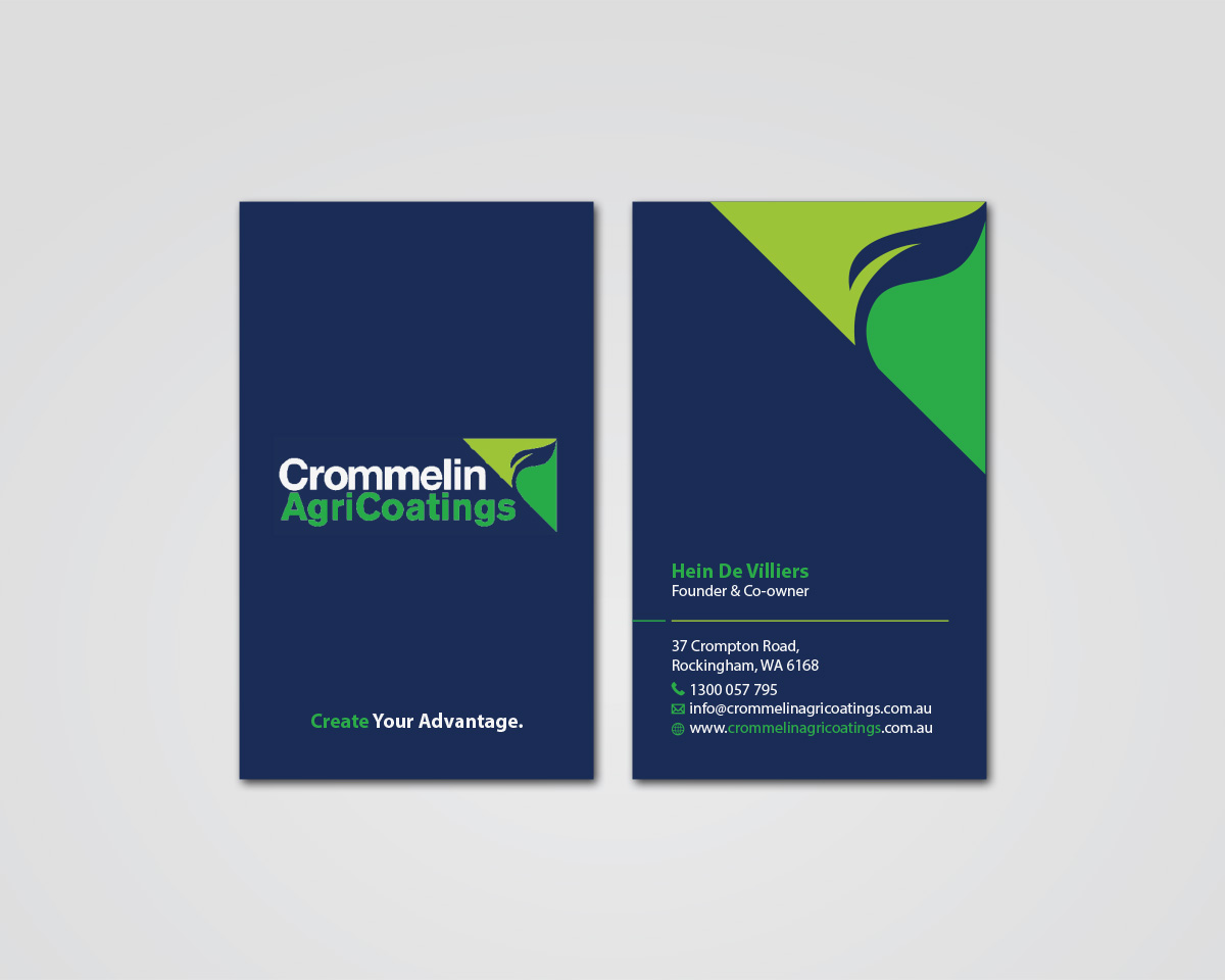 Business Card Design by MDesign for Crommelin AgriCoatings | Design #24993900