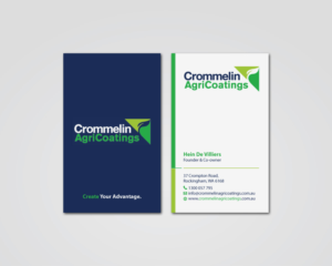 Business Card Design by MDesign for Crommelin AgriCoatings | Design #25002117