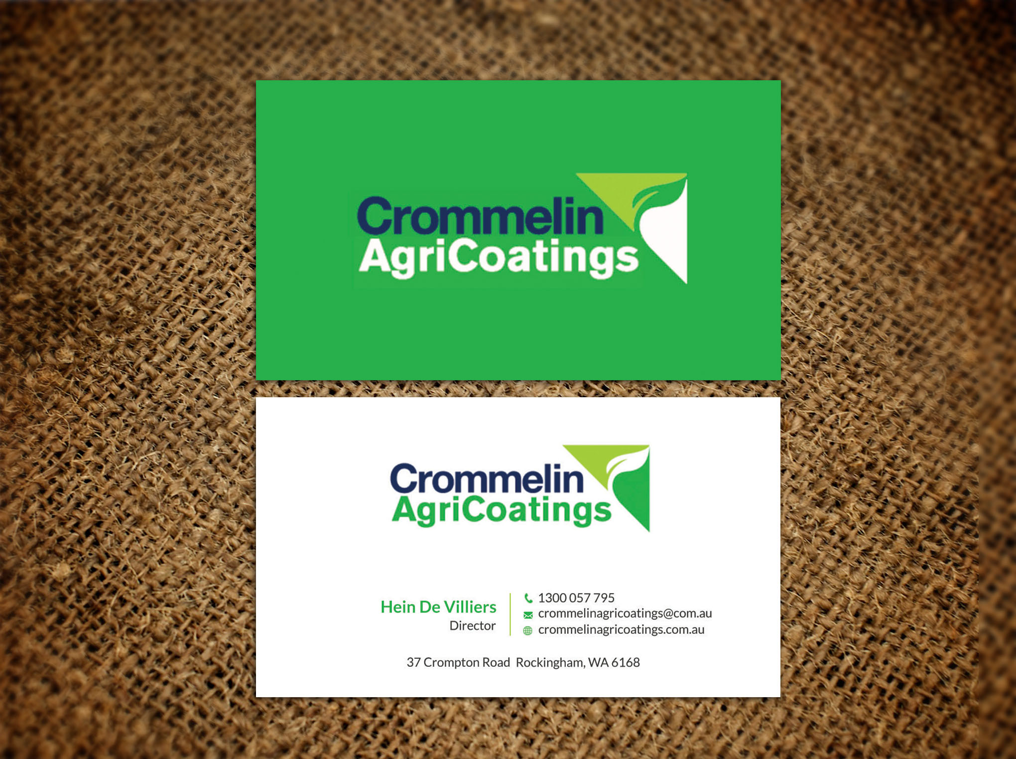 Business Card Design by Srabon55014 for Crommelin AgriCoatings | Design #24999320