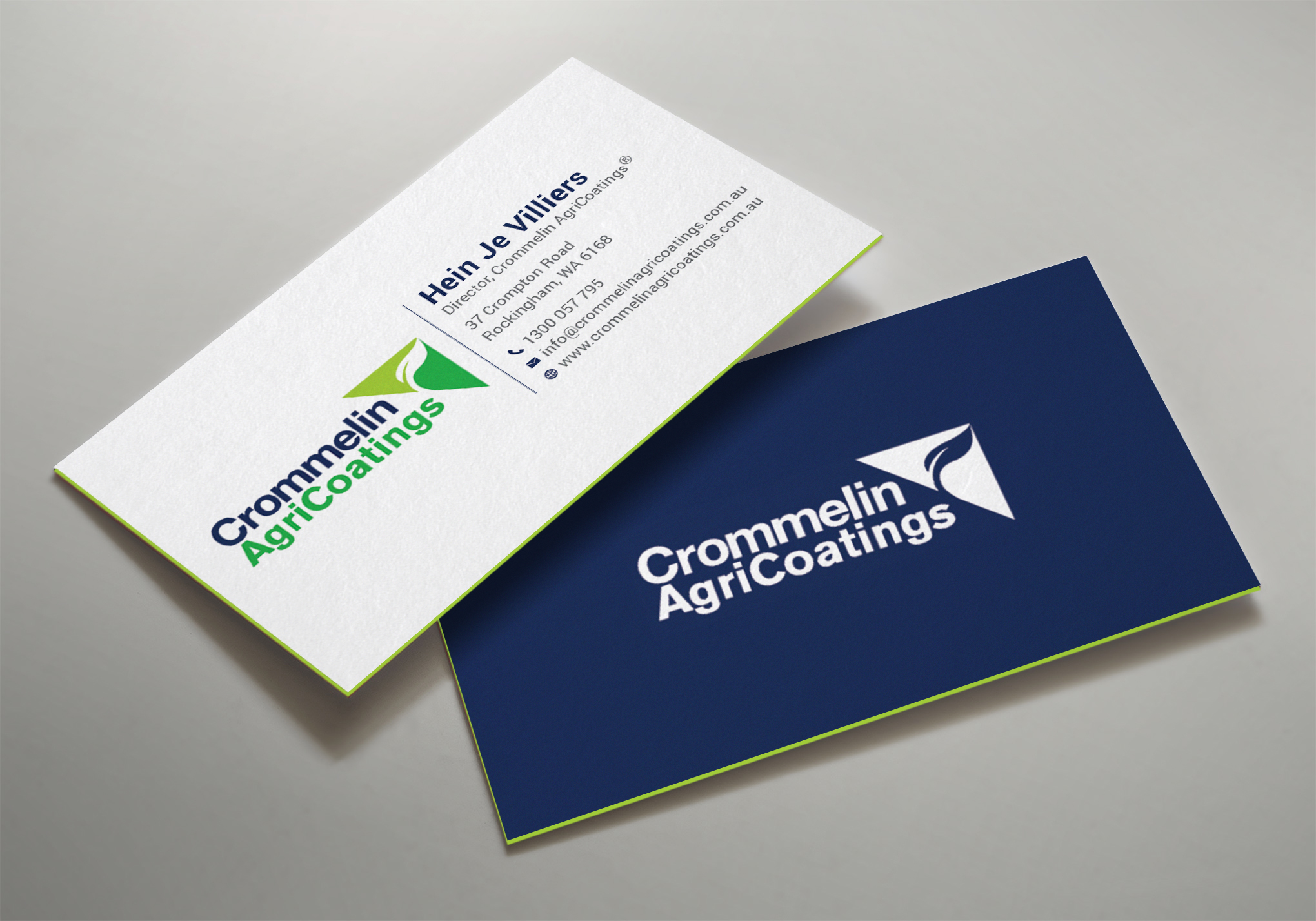 Business Card Design by CilioLab for Crommelin AgriCoatings | Design #25017370