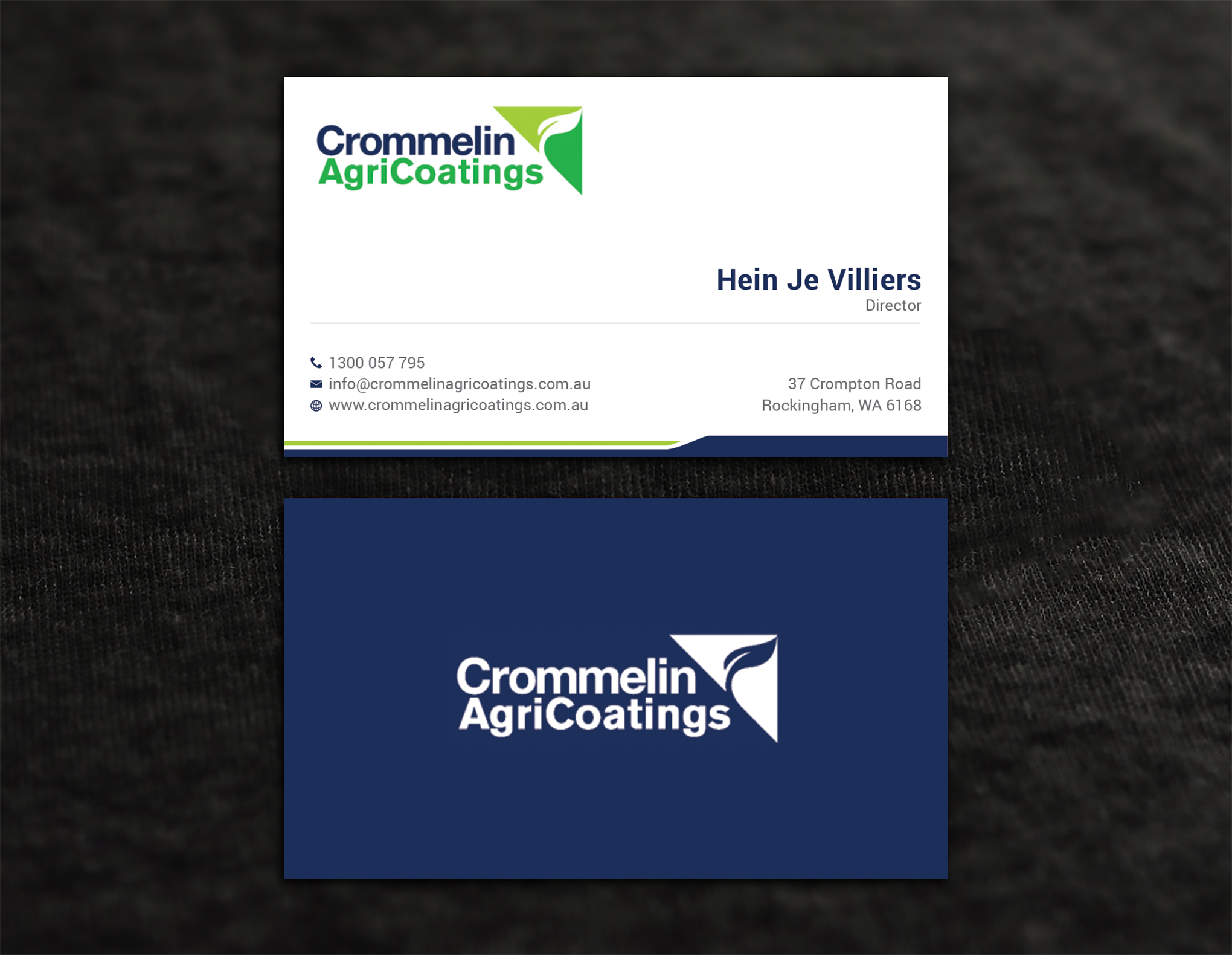 Business Card Design by CilioLab for Crommelin AgriCoatings | Design #25017376
