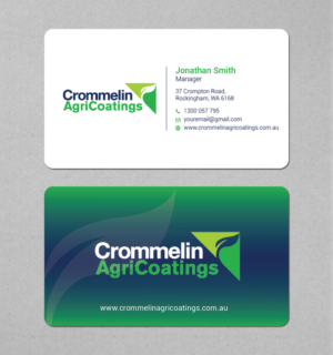 Business Card Design by Imagine design000 for Crommelin AgriCoatings | Design: #25009450